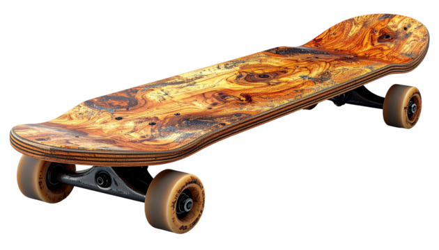 Skateboard, wood grain, sports equipment