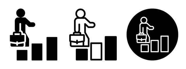 Career Promotion Icon Collection Glyph & Mixed Style