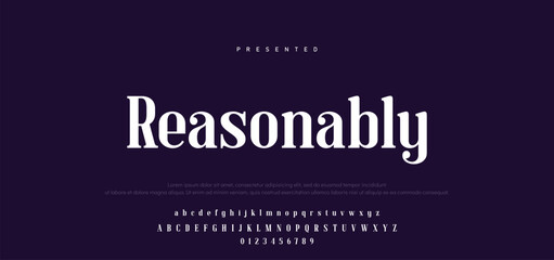 Premium luxury elegant alphabet letters and numbers. Vintage wedding typography classic serif font decorative vintage retro. creative vector illustration © Mark