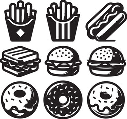 Abstract geometric shapes vector design isolated on white background isolated on transparent background silhouette