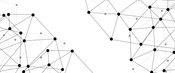 Abstract technology dot and line connection digital hi tech design concept background. Space for text. Vector illustration