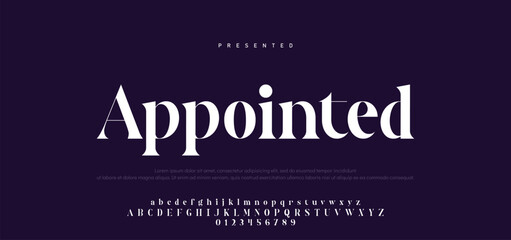 Premium luxury elegant alphabet letters and numbers. Vintage wedding typography classic serif font decorative vintage retro. creative vector illustration © Mark