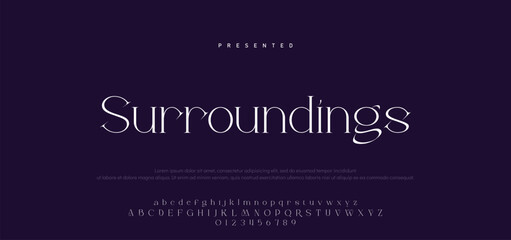 Premium luxury elegant alphabet letters and numbers. Vintage wedding typography classic serif font decorative vintage retro. creative vector illustration © Mark