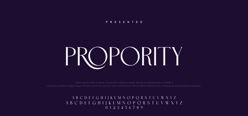 Premium luxury elegant alphabet letters and numbers. Vintage wedding typography classic serif font decorative vintage retro. creative vector illustration © Mark