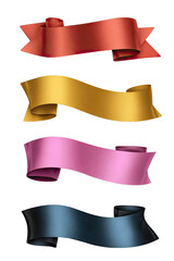 Four colorful ribbons