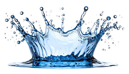 A vibrant water splash