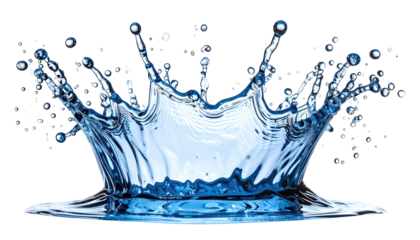 A vibrant water splash