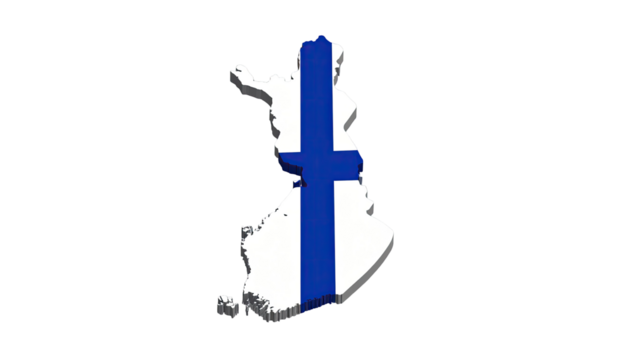 3D map of Finland