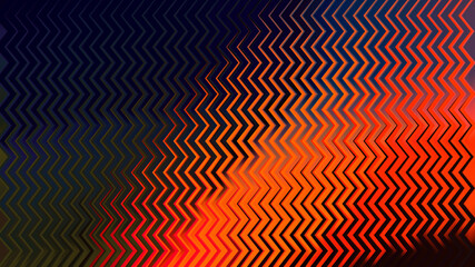 Abstract zigzag pattern with vibrant orange and dark blue hues creating a dynamic and modern background