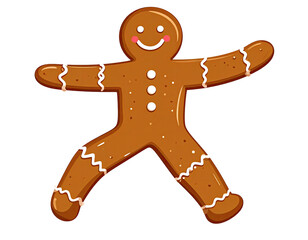 Cartoon gingerbread man (2)