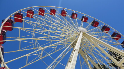 ferris wheel on a sunny day