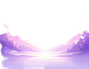 Pastel sunrise over water