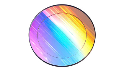 Circular graphic with vibrant color gradients