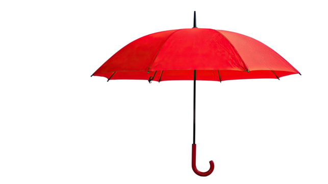 Red umbrella against black background (4)