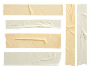 Torn adhesive tape strips (1)