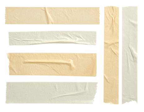 Torn adhesive tape strips (1)