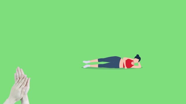 new technology workout gym cartoon animation video.