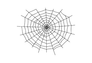 Fototapeta premium Symmetrical spider web design - stock vector