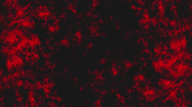 Red grunge scratches, Noise, dust, grain and roughness on a black screen. Old retro vintage film texture. Looping animation background