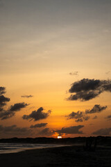 A view of the sunset on the Indina Ocena beach along Lamu Island