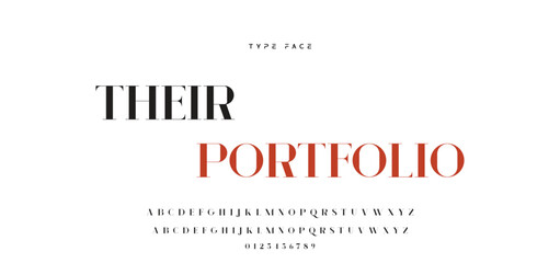 Obraz premium Elegant Modern beauty font alphabet logo. Typography beautiful luxury minimal elegant serif fonts fashion wedding vintage retro logos. vector illustration.