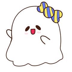 Cute ghost Halloween PNG