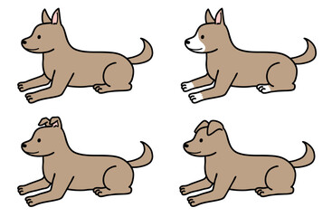 犬・保護犬・雑種犬／茶色い犬