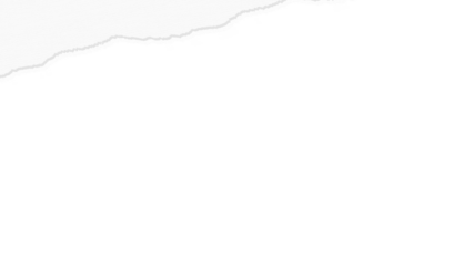 Realistic torn paper edge. Ripped white paper mockup isolated on transparent background