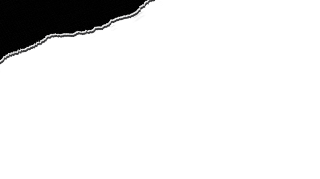 Realistic torn paper edge. Ripped black paper mockup isolated on transparent background