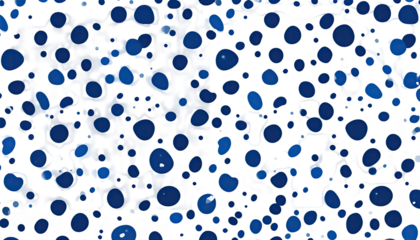 Abstract pattern of blue circles on white background