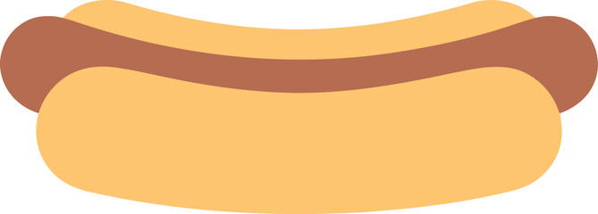 Classic hot dog fast food icon simple vector illustration vector