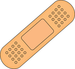 Medical bandage first aid wound care healing protection injury treatment vector