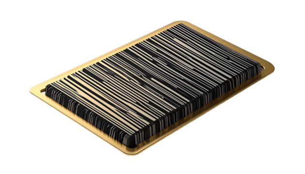 Complex chip on gold substrate