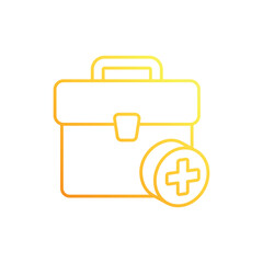 Medical Aid Gradient Line Icon