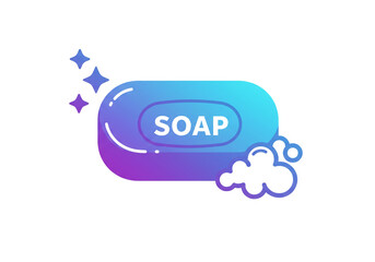 Get sparkling clean with this modern bar of soap for hygiene and personal care routines today