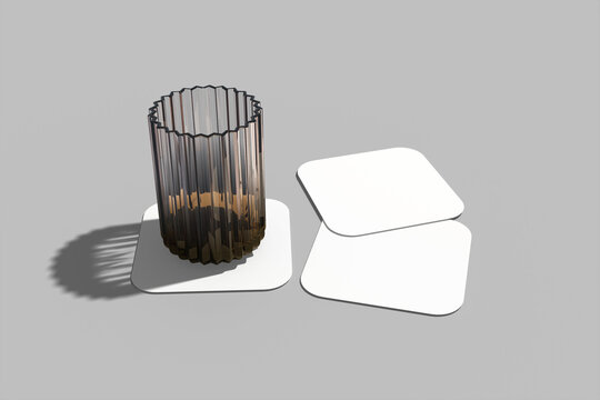 Creative Coaster Mockup for Product Display