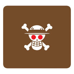 Straw Hat Skull Icon