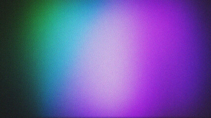 Abstract background with a grainy texture and a gradient of colors from green to blue to purple, creating a vibrant and dynamic effect