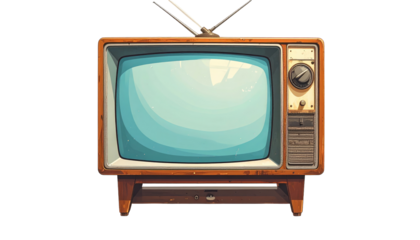 Vintage television illustration