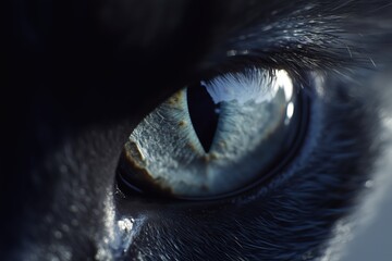 Close up cat eye animal detail wildlife predator vision illustration