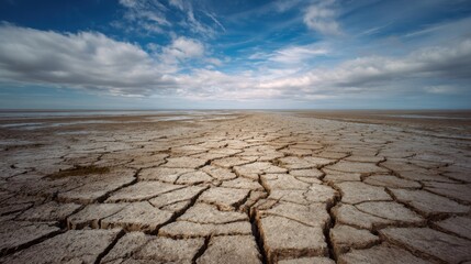 The Strong Patterns on a Dried Out Tidal Flat