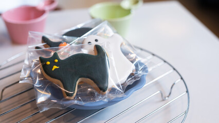 Halloween Cookie Assortment Spooky Treats in Transparent Packaging