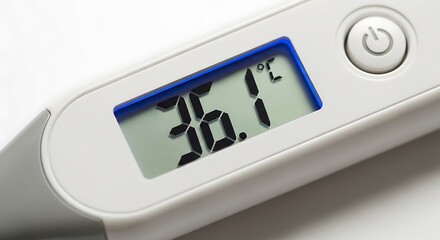 Digital Thermometer Showing Temperature.