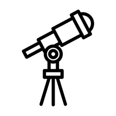 Fototapeta premium Telescope Vector Icon