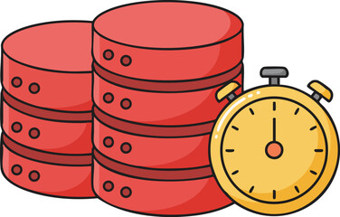 Simple Database Schedule Icon