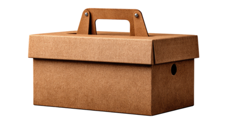 Light brown cardboard box with handle (1)