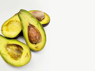Sliced Avocado Fruit and Whole One, A Healthy Superfood