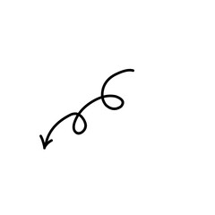 Hand drawn arrow vector