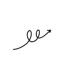 Hand drawn arrow vector