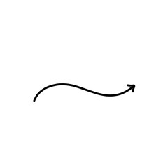 Hand drawn arrow vector